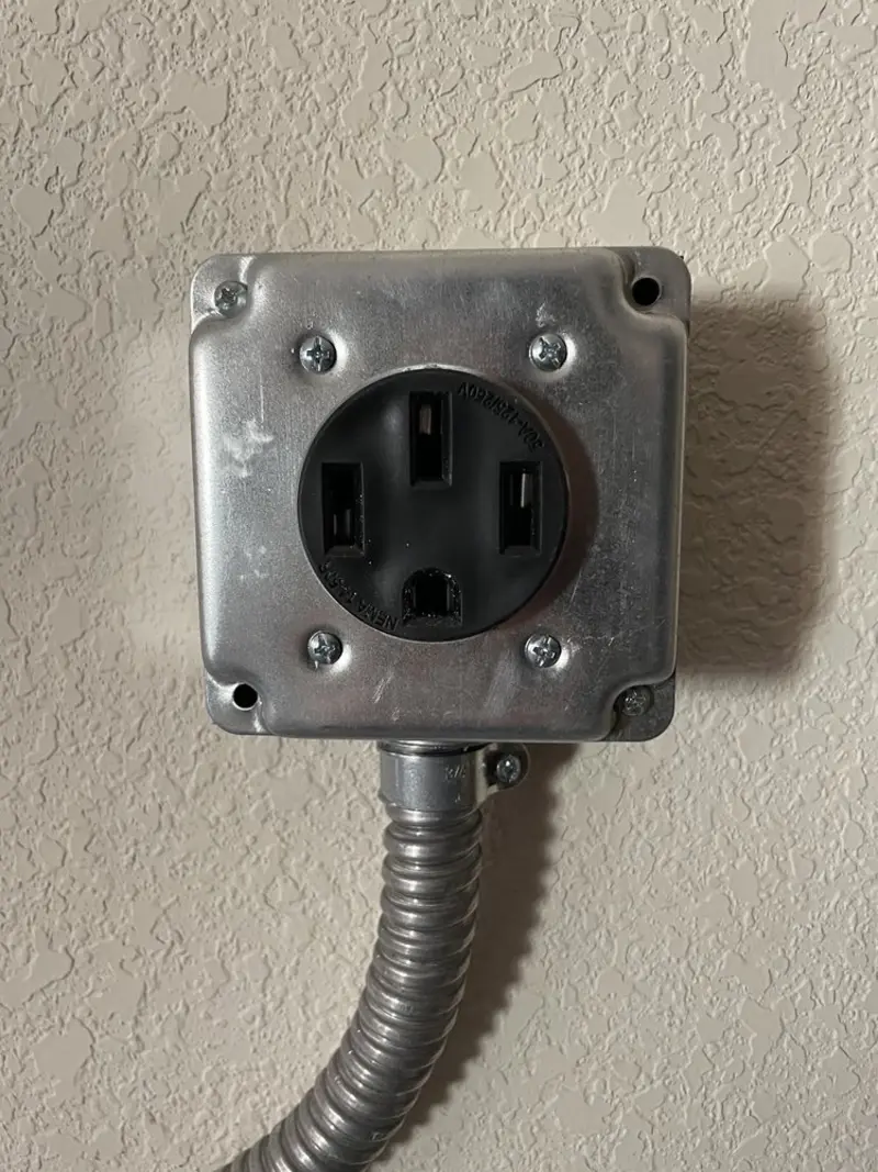 NEMA 14-50 outlet installed for Smart Home Electrical in Sulphur